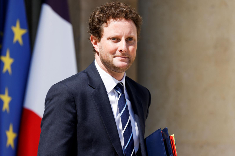 Le ministre des Transports Clément Beaune le 14 juin à Paris. ( AFP / LUDOVIC MARIN )