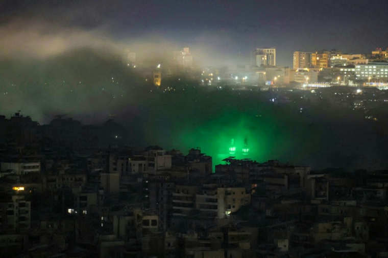 Bombardement israélien dans la banlieue sud de Beyrouth, le 23 mars 2026 ( AFP / ibrahim AMRO )