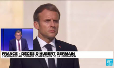 France : La Marseillaise jouée en hommage à Hubert Germain lors d'une cérémonie aux Invalides