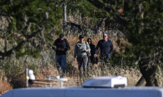Opération de recherche dans le cadre de l'enquête sur la disparition de Maddie McCann à Atalaia, dans le sud du Portugal, le 5 juin 2025 ( AFP / Patricia DE MELO MOREIRA )