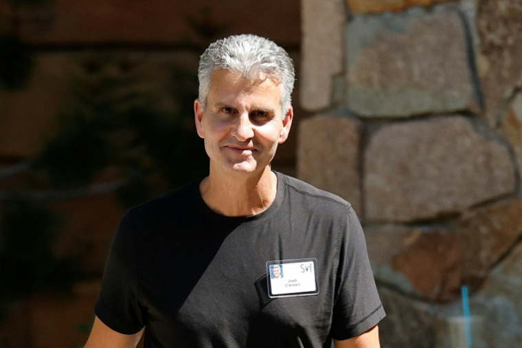 Josh D'Amaro, responsable des parcs d'attraction de Disney, désigné futur patron du groupe, à Sun Valley (Idaho) le 8 juillet 2025 ( GETTY IMAGES NORTH AMERICA / Kevin Dietsch )
