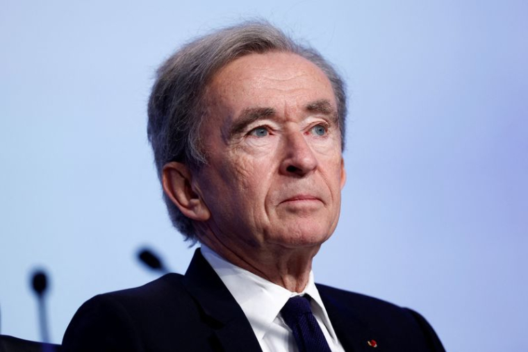 Bernard Arnault, directeur général de LVMH lors d'une réunion à Paris