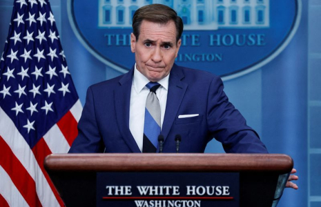 John Kirby, coordonnateur des communications stratégiques du Conseil de sécurité nationale de la Maison Blanche à Washington, aux États-Unis