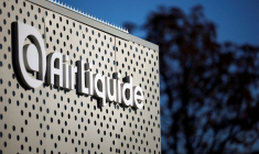 Le logo d'Air Liquide à Paris, France