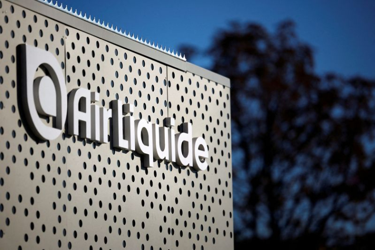 Le logo d'Air Liquide à Paris, France