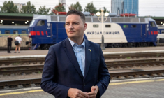 Wes Streeting à Kiev, en Ukraine, le 5 août 2026. ( POOL / JANE BARLOW )