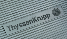 Le logo ThyssenKrupp à Doha
