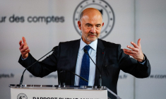 Pierre Moscovici, le 12 mars 2024, à Paris ( AFP / DIMITAR DILKOFF )