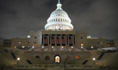 Le Capitole, la veille de l'investiture de Donald Trump