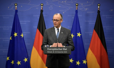 Friedrich Merz à Bruxelles, en Belgique, le 19 décembre 2025. ( AFP / JOHN THYS )