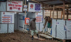 Photo d'archive de l'entrée d'un Centre de traitement Ebola, à Bunian, en Ituri, dans le nord-est de la République démocratique du Congo (RDC), le 13 juillet 2026 ( AFP / BENEDICTION MURHABAZI )