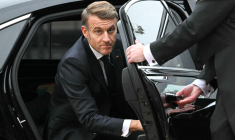 Emmanuel Macron à Senningen, au Luxembourg, le 3 octobre 2025. ( AFP / NICOLAS TUCAT )