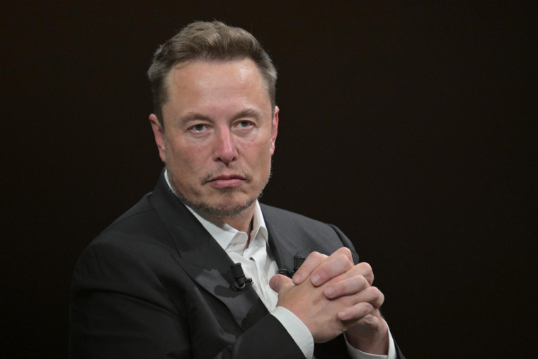 Elon Musk au salon technologique Vivatech, au parc des expositions de la porte de Versailles, à Paris, le 16 juin 2023 ( AFP / Alain JOCARD )