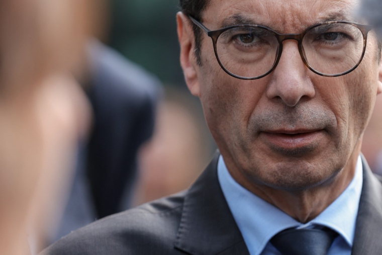 Jean-Pierre Farandou, le 25 septembre 2024, à Strasbourg ( AFP / ABDESSLAM MIRDASS )