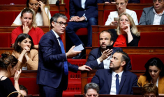 Le député Olivier Faure du parti socialiste à l'Assemblée nationale à Paris, en France