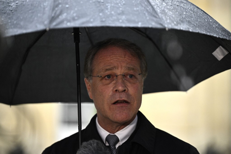 François Asselin à Paris, le 26 septembre 2024. ( AFP / JULIEN DE ROSA )