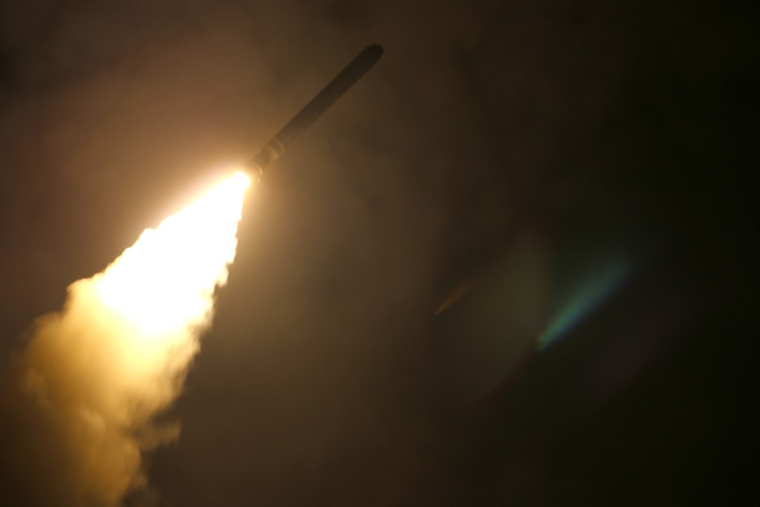Selon le Centre d'études stratégiques et internationales, près d'un tiers des stocks de Tomahawk américains ont été tirés contre l'Iran ces derniers mois, soit environ 850 missiles (illustration) ( GETTY IMAGES NORTH AMERICA / U.S. NAVY )