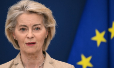 Ursula von der Leyen à Bruxelles, le 18 mars 2026. ( AFP / NICOLAS TUCAT )
