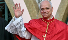 Le pape Léon XIV, le 20 avril 2026 à Luanda ( AFP / Alberto PIZZOLI )