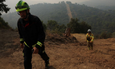 Incendie de forêt dans les provinces d'Ávila et de Madrid, en Espagne