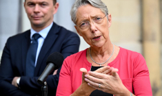 Elisabeth Borne à Paris le 12 juillet. ( AFP / BERTRAND GUAY )