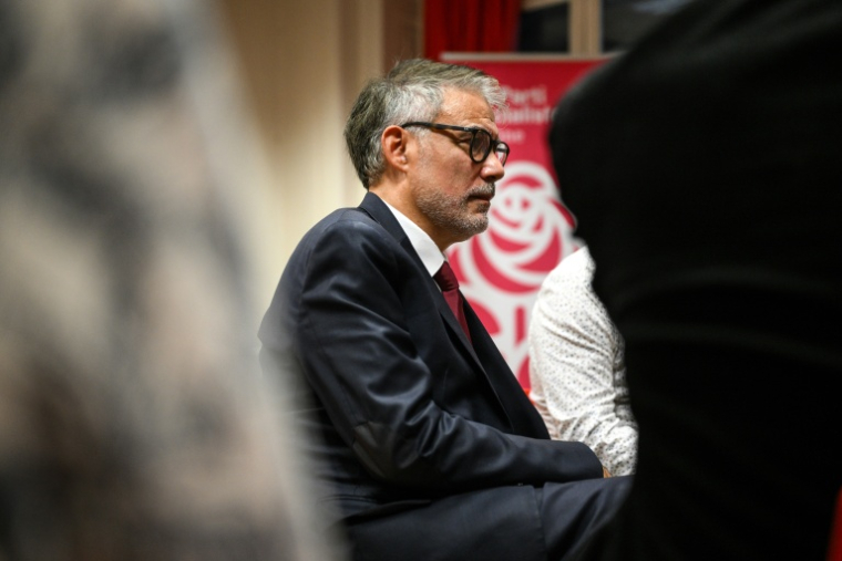 Le premier secrétaire du PS Olivier Faure à Lyon le 7 octobre 2026 ( AFP / OLIVIER CHASSIGNOLE )