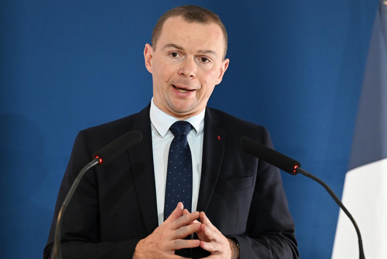 Olivier Dussopt, le 21 novembre 2022, à Paris ( AFP / Bertrand GUAY )