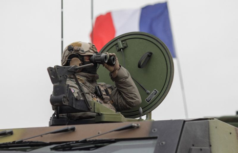 Un soldat français lors d'un exercice