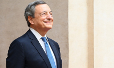 Mario Draghi à Rome, en Italie, le 21 octobre 2022. ( AFP / VINCENZO PINTO )