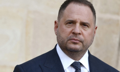 Andrii Iermak, à Paris, le 26 mars 2025 ( AFP / LUDOVIC MARIN )