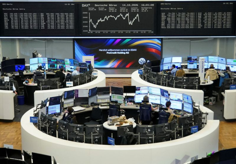 Graphique de l'indice boursier allemand DAX (Deutscher Aktienindex) à la Bourse de Francfort