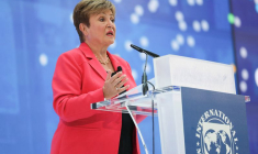 La directrice générale du FMI, Mme Georgieva, prononce un discours au siège du FMI à Washington