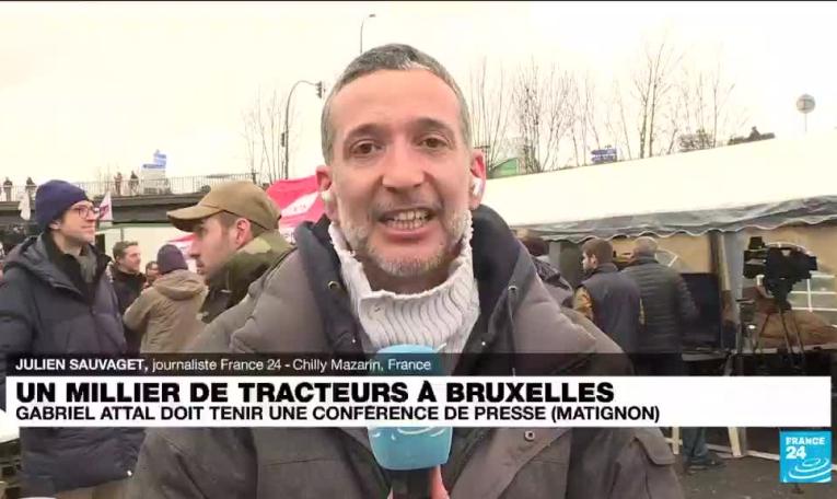 Crise agricole : les agriculteurs en attente d'annonces de la part du Premier ministre français Gabriel Attal