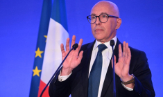 Le président des Républicains Eric Ciotti, le 24 janvier 2023. ( AFP / EMMANUEL DUNAND )