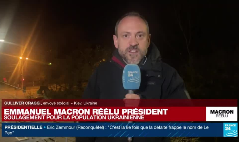 Macron réélu président : soulagement pour la population ukrainienne
