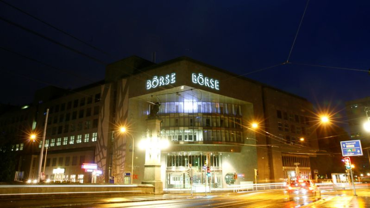 Vue générale de la bourse suisse à Zurich