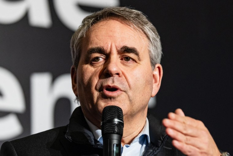 Xavier Bertrand à Lille, le 5 février 2024. ( AFP / SAMEER AL-DOUMY )