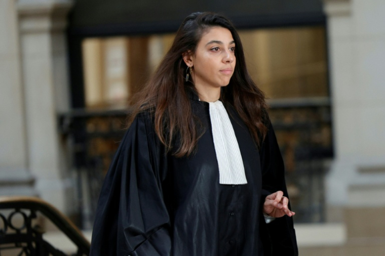 Anouck Michelin, l'avocate d'Adèle Haenel revient, après une pause, pour le procès en appel du réalisateur Christophe Ruggia, pour agression sexuelle sur l'actrice alors qu'elle avait moins de 15 ans, le 23 janvier 2026 au Palais de justice de Paris ( AFP / GEOFFROY VAN DER HASSELT )