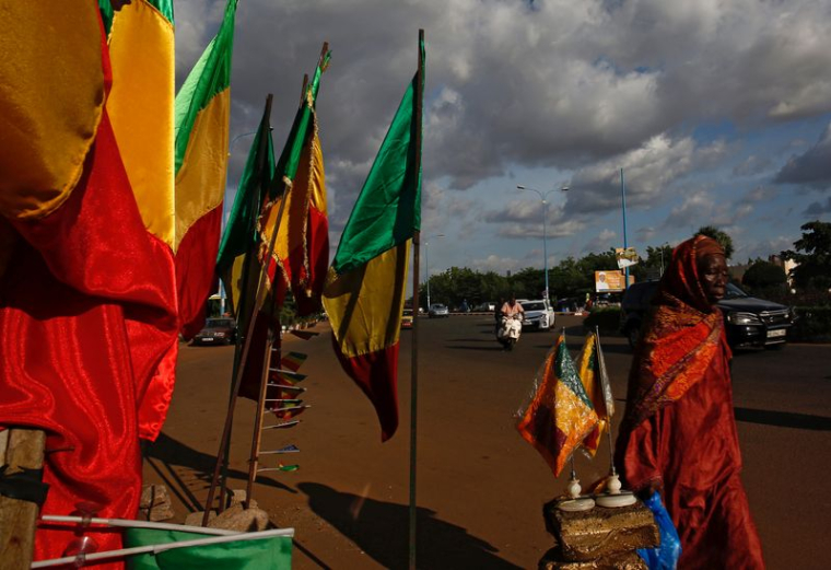 Des drapeaux maliens dans la capitale, Bamako