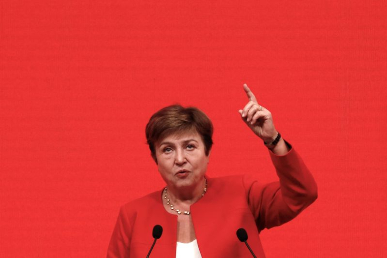 La directrice générale du FMI, Kristalina Georgieva, lors du Forum de développement économique de la Chine 2024 à Pékin