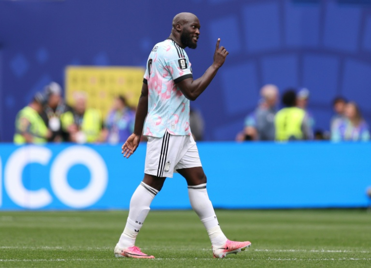 Romelu Lukaku, l'attaquant de la Belgique, après avoir marqué le premier but de son équipe lors du seizième de finale du Mondial-2026 contre le Sénégal, à Seattle, le 1er juillet 2026 ( GETTY IMAGES NORTH AMERICA / Fran Santiago )