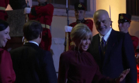 Albanie : arrivée d'Emmanuel Macron à un dîner organisé par le Premier ministre albanais