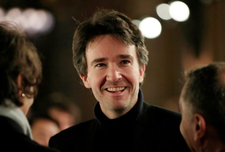 Antoine Arnault, alors PDG de Berluti, assistant à un défilé à Paris