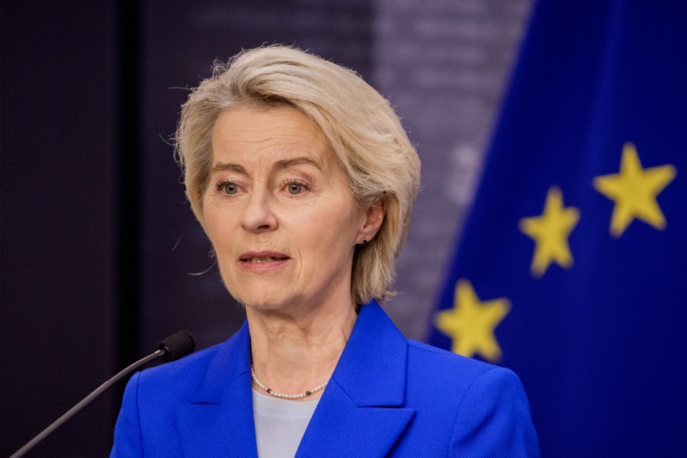 Ursula von der Leyen, à Riga, le 29 août 2025 ( AFP / GINTS IVUSKANS )