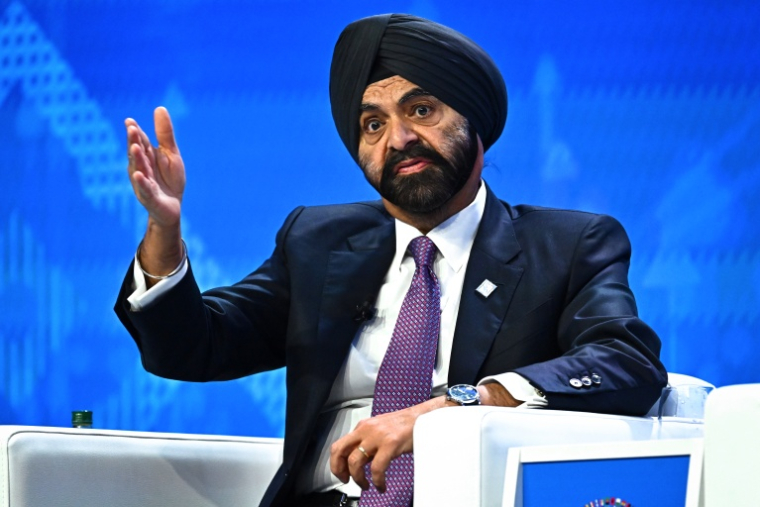 Ajay Banga, le 13 octobre 2026 à Bangkok ( AFP / Lillian SUWANRUMPHA )