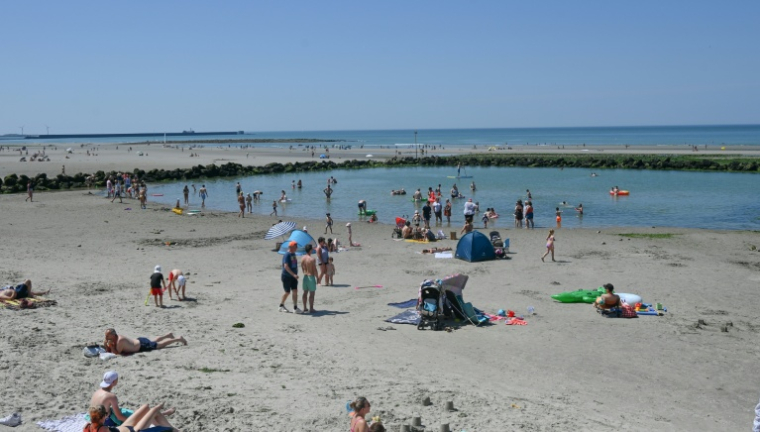 La plage de Wimereux, le 25 juin 2023 dans le Pas-de-Calais ( AFP / DENIS CHARLET )