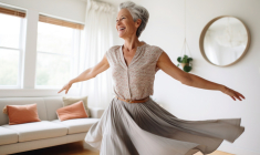 La pratique de la danse inspirée du ballet et de la danse moderne peut améliorer l’aisance dans les activités quotidiennes. (crédit: Adobe Stock/photo générée par IA)