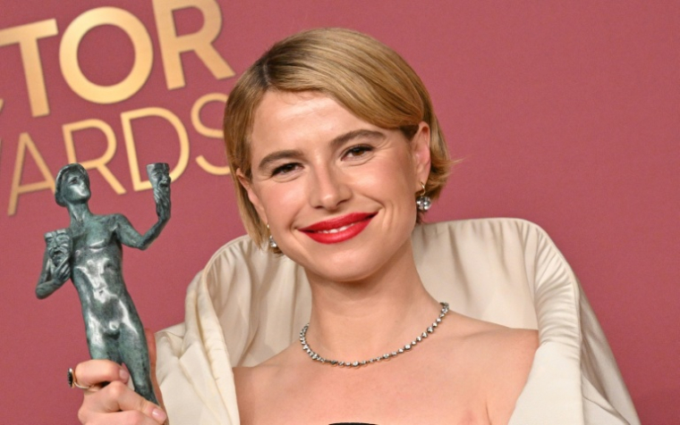 L'actrice Jessie Buckley à Los Angeles, aux Etats-Unis, le 1er mars 2026 ( AFP / Frederic J. Brown )