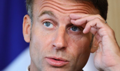 Le président français Emmanuel Macron à Hambourg, en Allemagne