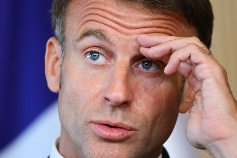 Le président français Emmanuel Macron à Hambourg, en Allemagne